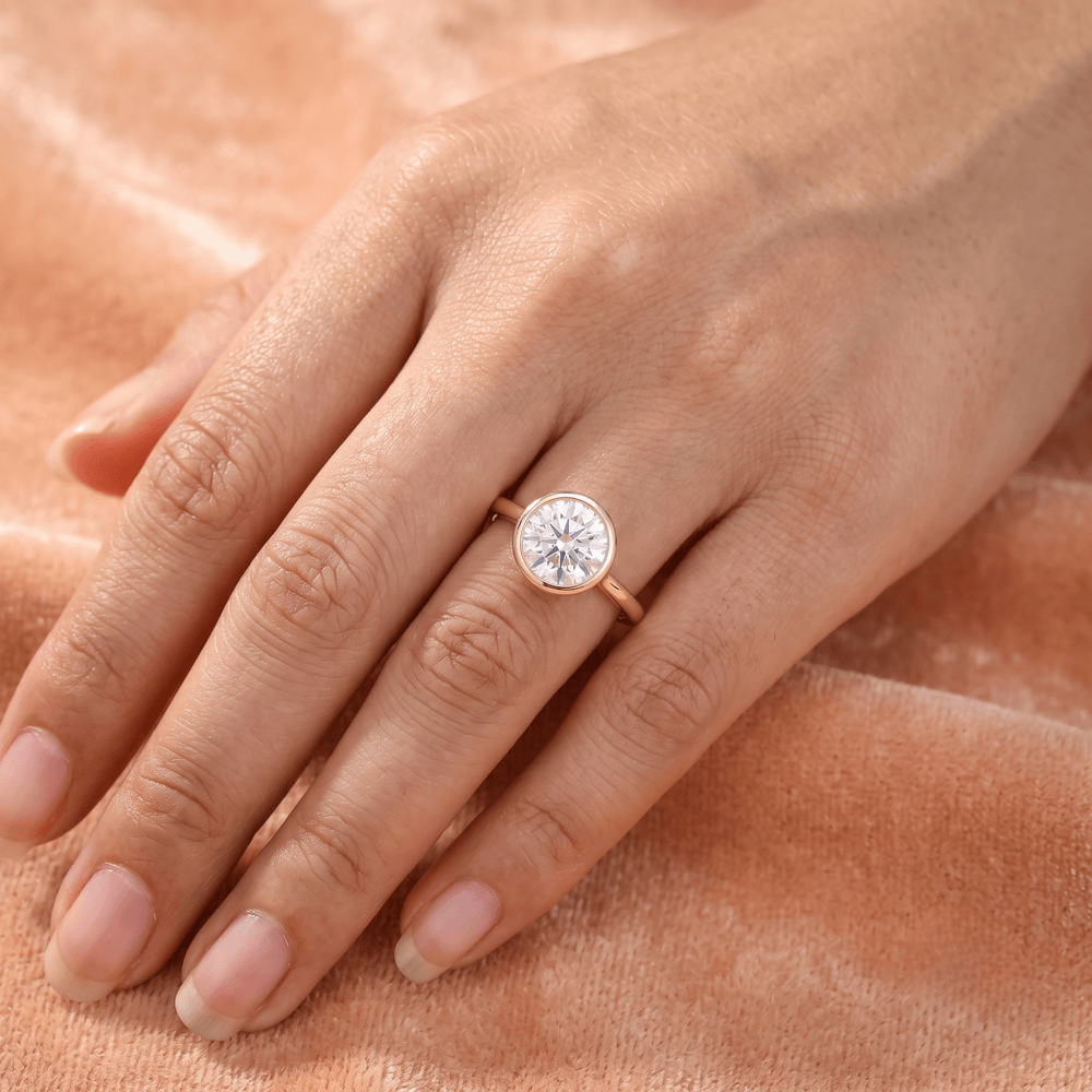 Ethically sourced lab diamond ring for new mom