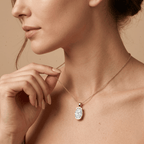 Lab Grown Oval Diamond Pendant Necklace Solitaire