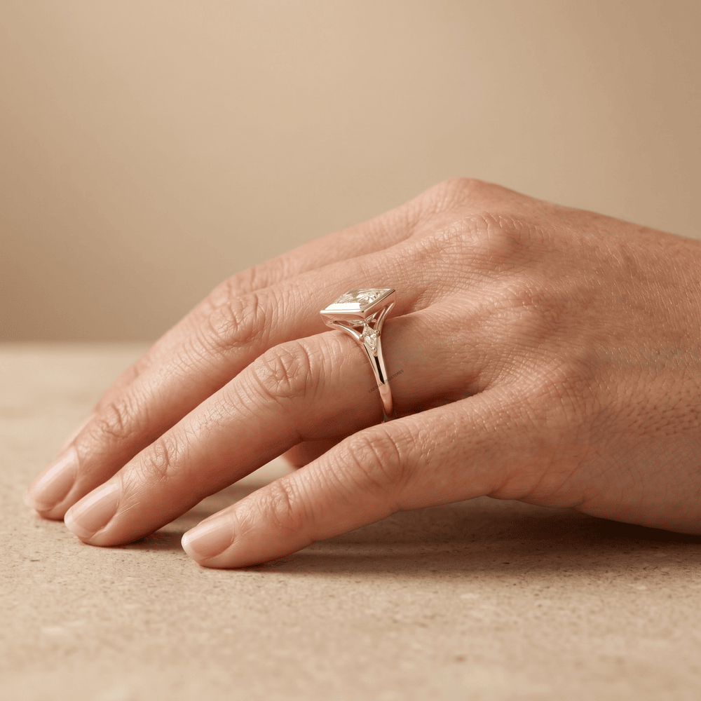 Lab grown diamond bridal ring
