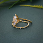 Marquise Cut Lab Grown Engagement Ring With Matching Bridal Ring Set - JBR Jeweler