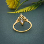 Muse Marquise Cut Moissanite Diamond Engagement Ring - JBR Jeweler