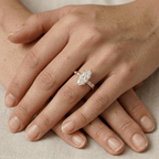 Marquise diamond gold ring for proposal anniversary or promise