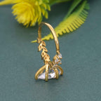 Marquise Lab Grown Diamond Engagement Ring With Accent Stone - JBR Jeweler