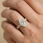 Marquise bridal ring for engagement gifts