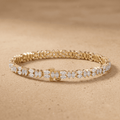 Marquise lab diamond tennis bracelet