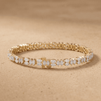 Marquise lab diamond tennis bracelet