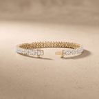 Marquise & Round Bracelet in Yellow Gold Lab Diamond