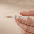 Marquise & Round Bracelet in Yellow Gold Lab Diamond