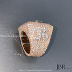Men's VVS Moissanite Championship Fully Iced Out Rapper Rings - JBR Jeweler