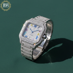 Men's 41MM Roman Numeric Fully Hip Hop Iced Out Watch