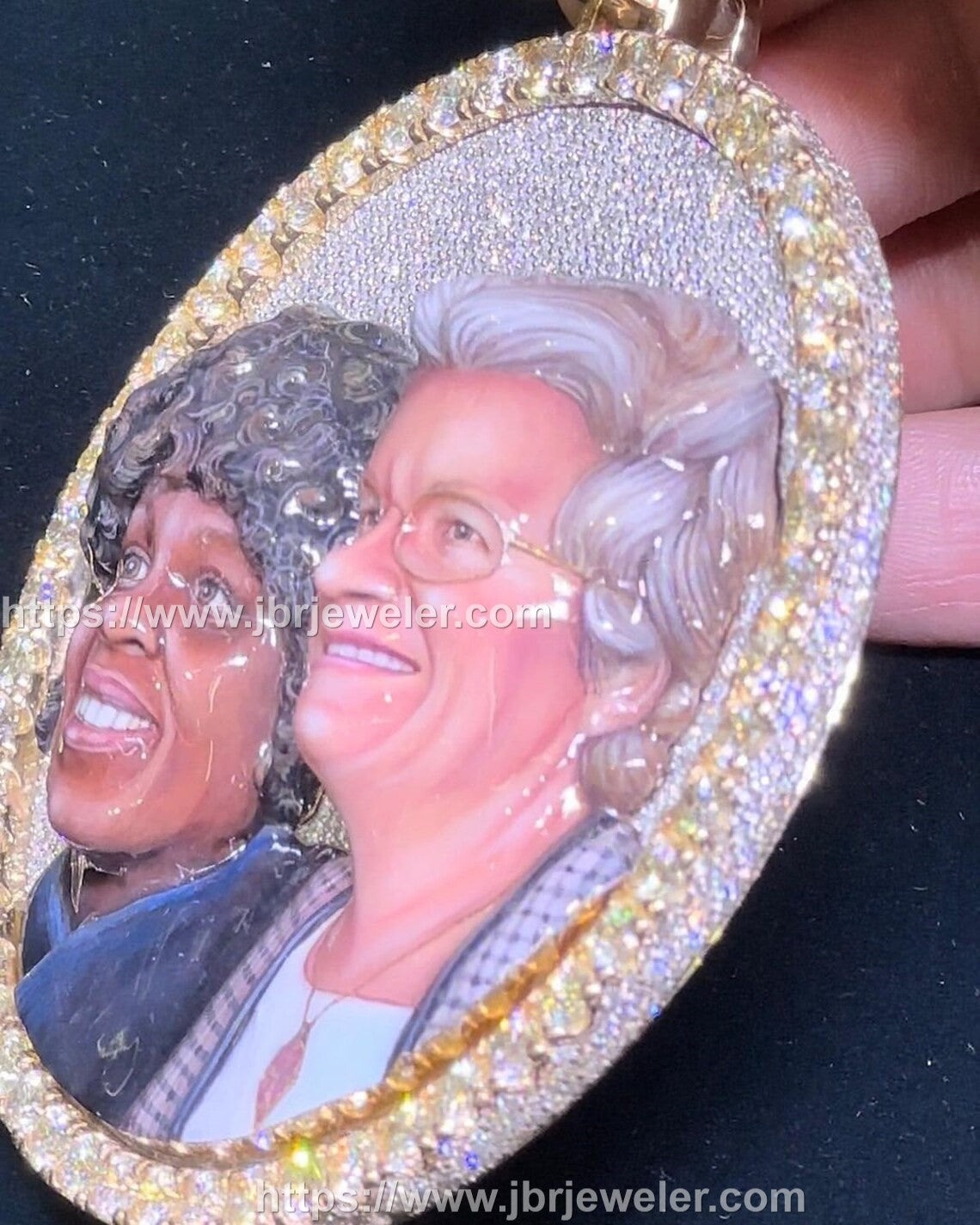 Men's Iced out VVS Memory Pendant, VVS Moissanite 3D Memory Charm Necklace, Custom Hip Hop 3d Face Pendant For Birthday Gift Unisex - JBR Jeweler