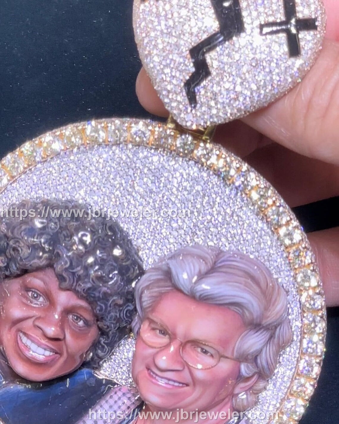 Men's Iced out VVS Memory Pendant, VVS Moissanite 3D Memory Charm Necklace, Custom Hip Hop 3d Face Pendant For Birthday Gift Unisex - JBR Jeweler