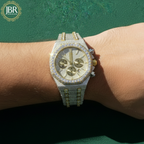 Men's Two Tone VVS Moissanite Fully Diamond Watch Best Gifts For Her - JBR Jeweler