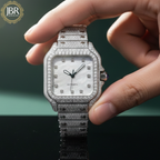 Men's VVS Moissanite Hip Hop Fully Iced Out Luxury Watch