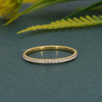 Micro Pave Dainty Lab Grown Eternity Ring Band - JBR Jeweler