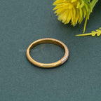 Micro Pave Stackable Moissanite Diamond Wedding Band - JBR Jeweler