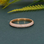 Micro Pave Stackable Lab Diamond Wedding Band - JBR Jeweler