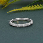 Micro Pave Stackable Lab Diamond Wedding Band - JBR Jeweler