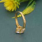 Milgrain Three Stone Pear Lab grown Diamond Engagement Ring - JBR Jeweler