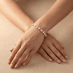 Mixed Cut Diamond Bracelet Yellow Gold Tennis Style Bracelet