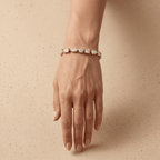 Mixed Cut Diamond Bracelet Yellow Gold Tennis Style Bracelet