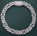 Moissanite Diamond Hip Hop Baguette and Round Cuban Style chain - JBR Jeweler