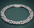 Moissanite Diamond Hip Hop Baguette and Round Cuban Style chain - JBR Jeweler