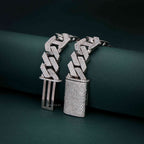 Moissanite Diamond Hip Hop Baguette and Round Cuban Style chain - JBR Jeweler