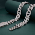 Moissanite Diamond Hip Hop Baguette and Round Cuban Style chain - JBR Jeweler