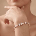 Lab grown diamond 10K gold bracelet