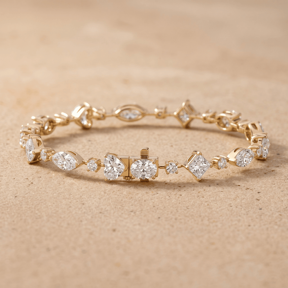 Luxury lab diamond bracelet for women