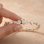10K gold lab diamond fashion bracelet