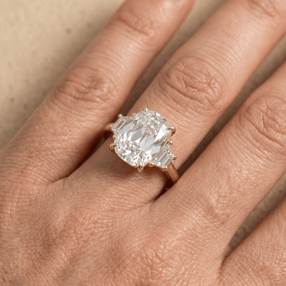 Three stone diamond ring for her