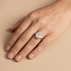 Lab diamond anniversary wedding ring