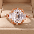 14K gold lab diamond ring