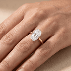 Lab diamond solitaire ring gift for her