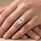 Old mine diamond solitaire engagement ring