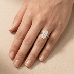 Lab grown diamond gold ring for her