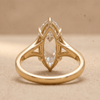 Antique style Moval diamond ring