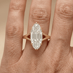 14K gold lab grown diamond ring