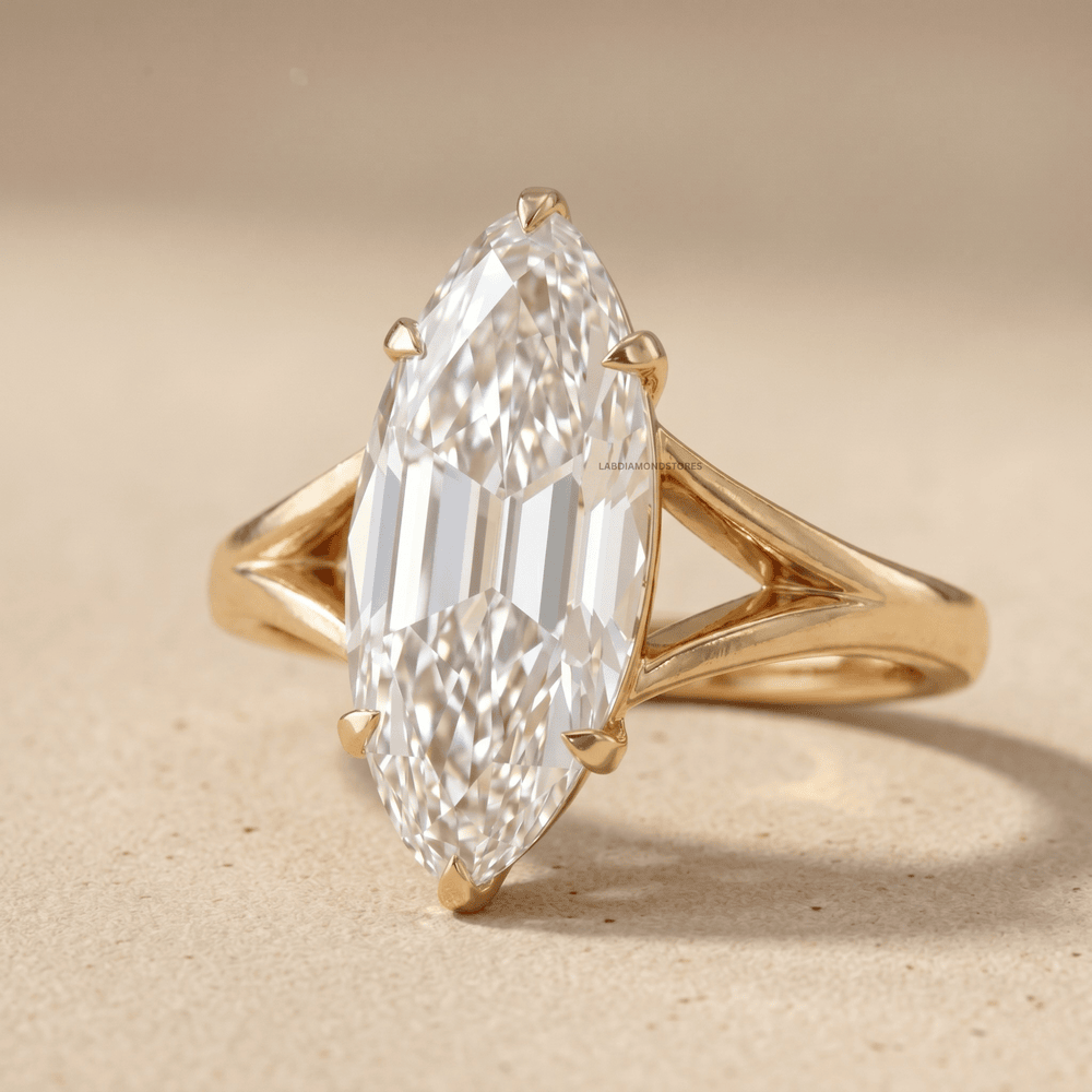 Unique Old Mine Moval engagement ring