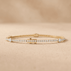 Lab diamond tennis bracelet for her