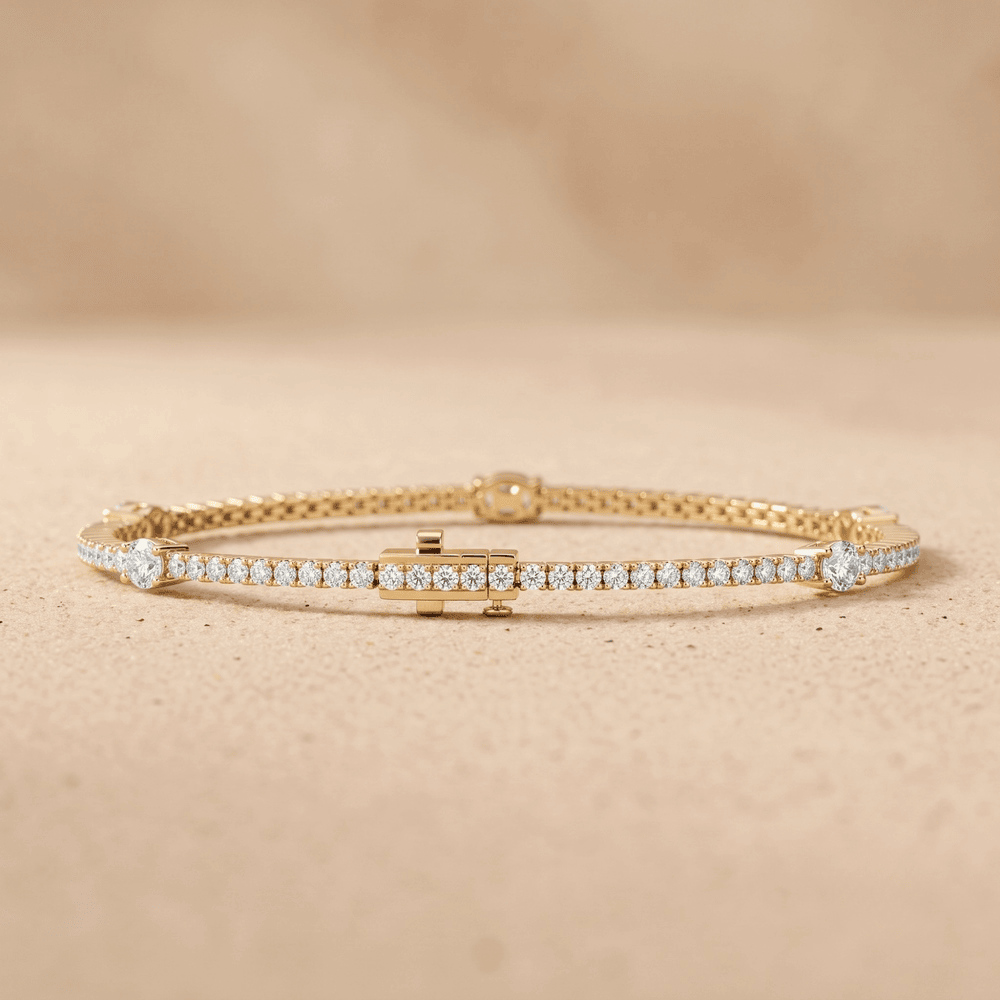 Lab diamond tennis bracelet for her