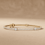 Lab grown diamond tennis bracelet gift for her