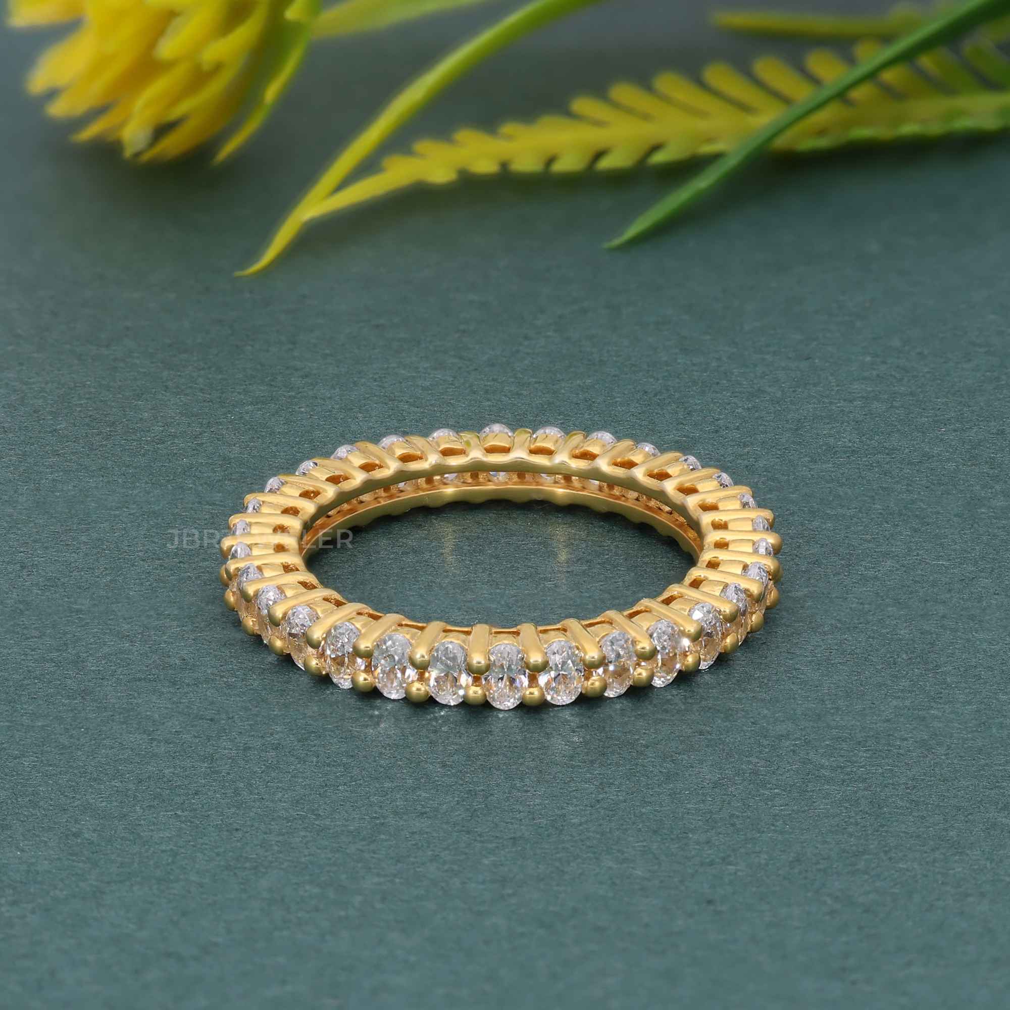 Oval Cut Lab Grown Diamond Eternity Wedding Band - JBR Jeweler