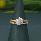 Oval Cut Moissanite Diamond Ring With Full Eternity Band Bridal Sets - JBR Jeweler