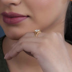 Oval Cut Lab Grown Diamond Wedding Ring Sets With Full Eternity - JBR Jeweler