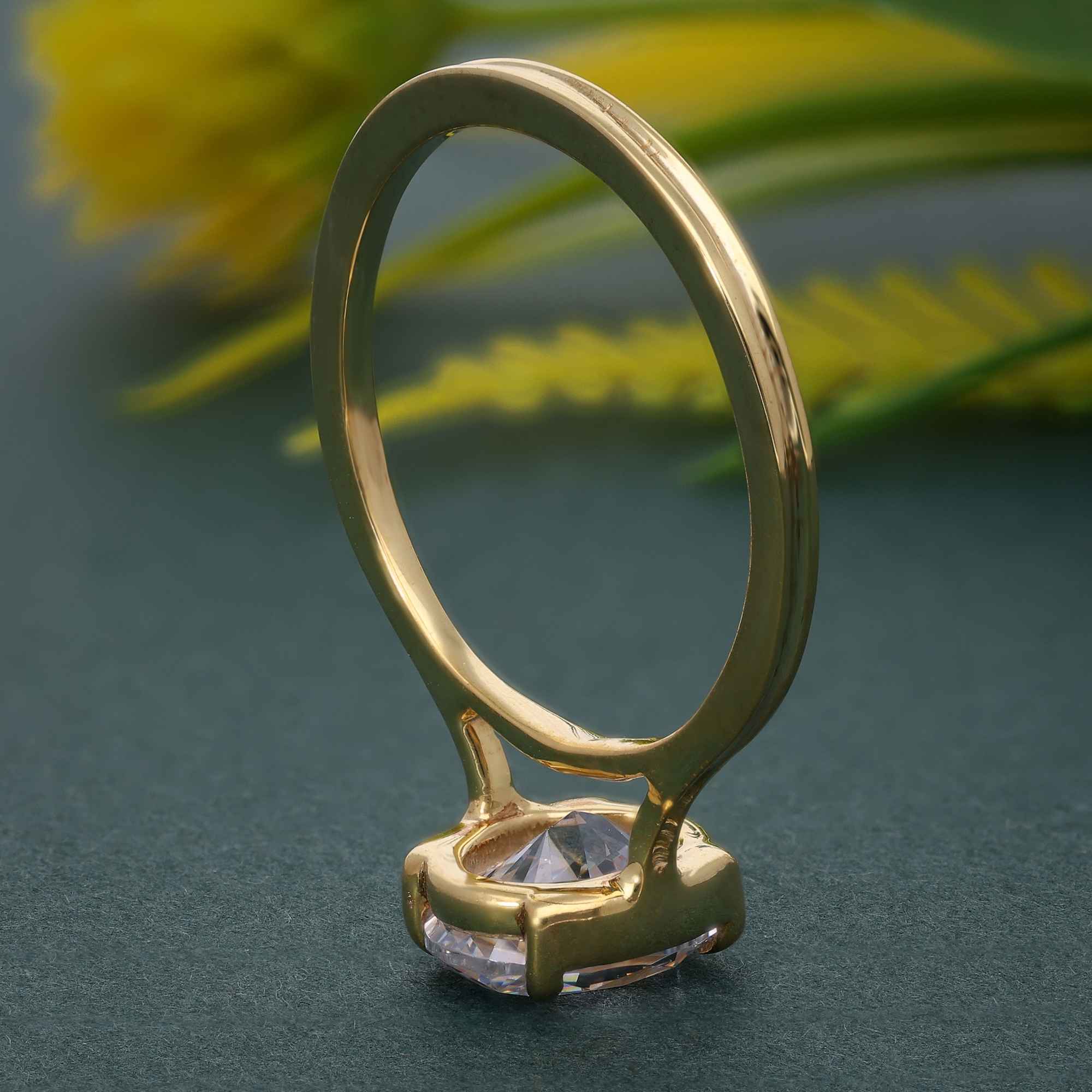 Silhouette Oval Cut Lab Grown Diamond Solitaire Ring - JBR Jeweler