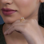 Oval Cut Three Stone Lab Grown Diamond Bridal Ring Sets - JBR Jeweler