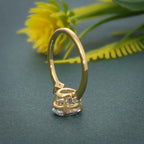 Three Stone Oval Cut Lab Grown Diamond Engagement Ring - JBR Jeweler